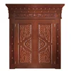 Antique Design Villa Main Entrance Wooden Doors Double Solid Wood Door