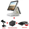 China Factory Wholesale Free Shipping Cash Register Touch Dual Screen Pos Set With Cash Drawer