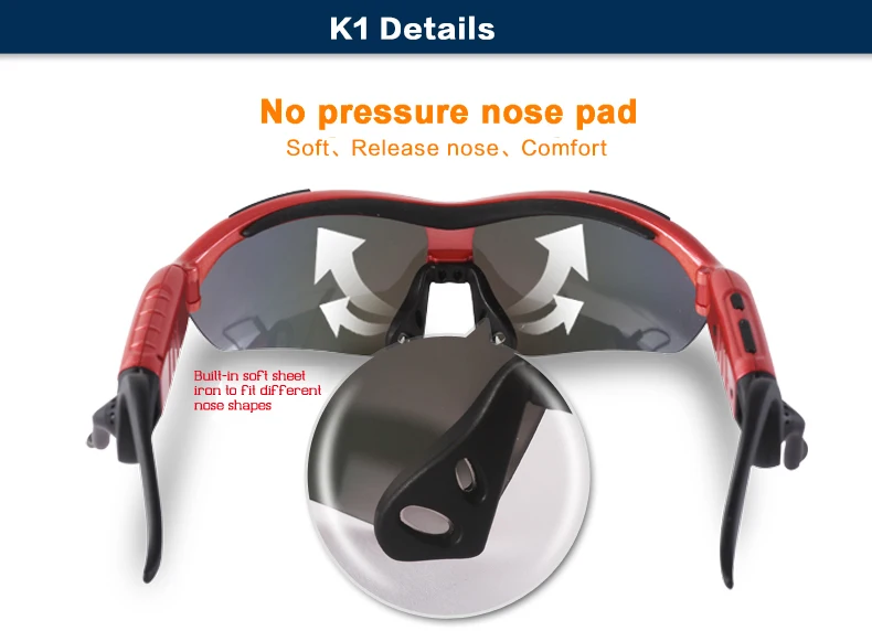 Bluetooth Smart Sunglasses Pick-up Call And sport music mp3 By Bluetooth Outdoor Anti-UV Sport Glasses