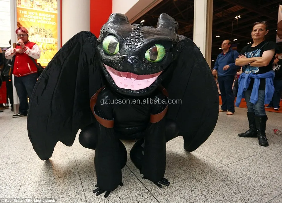 Black Inflatable Toothless Dragon Costume For Promotion For Sale - Buy ...