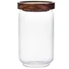 450/650/950ml Multipurpose Bamboo Lid Glass Airtight Canister Storage Bottles Jars Grains Tea Leaf Coffee Beans Candy Food Jar