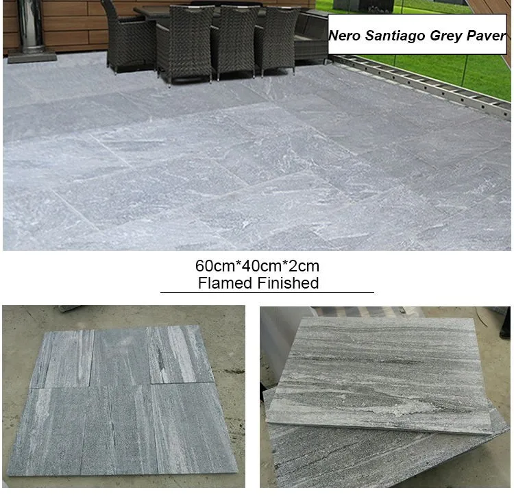 Samistone Outdoor Granite Floor Tiles Outdoor Nero Santiago Granite