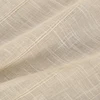 Polyester Ring Top Wholesale Beige Linen Sheer Curtain Material