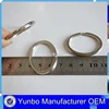 Yunbo Factory OEM Silver plated Oval shape split key ring