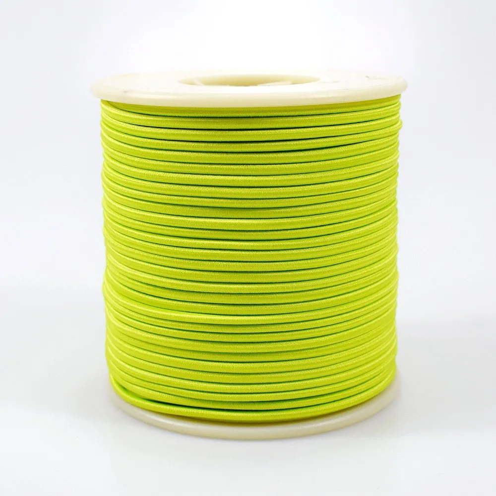 高品质编织纯色涤纶高弹力线橡皮筋绳