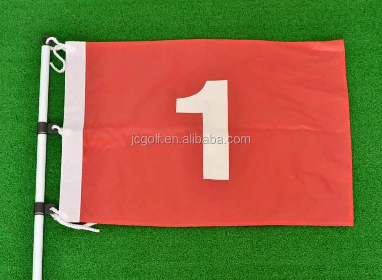 Foldable Plastics Tube Solid Color Or Checkered Flags + Standard Stick