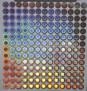 Customized hologram 3 d label/sticker for Shampoo