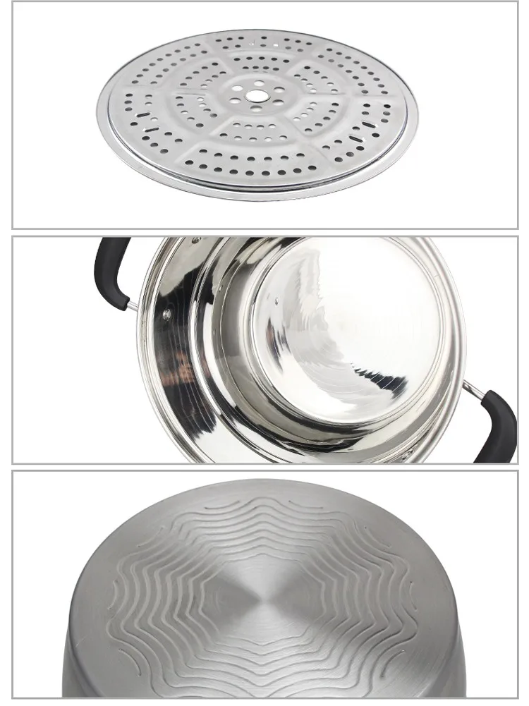 Hot Sale Stainless Steel Chinese Steamer Pot 28cm - Buy Stainless Steel ...