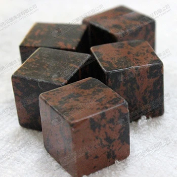 Obsidiana Caoba Cubos De Piedras Preciosas Pisapapeles 30mm - Buy
