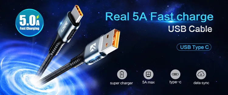 2019 FLOVEME 3A Fast Charging Type-C USB Cable for huawei P30 P20 Pro Micro 1M Nylon Type C Data Wire Cord - ANKUX.COM
