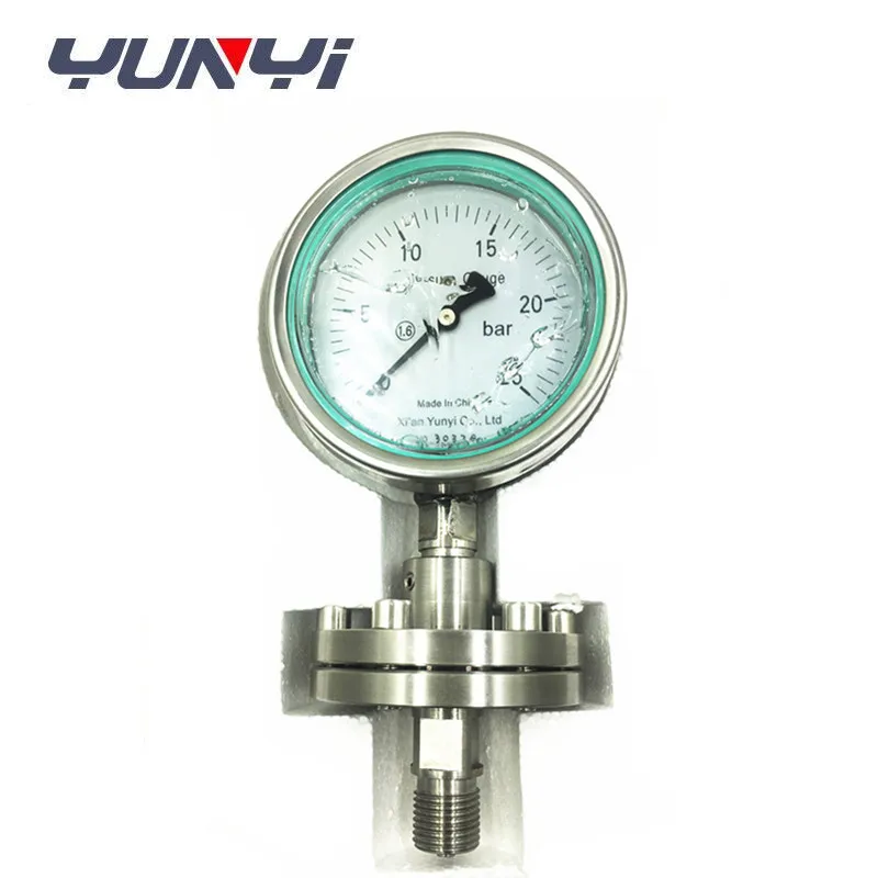 china hydraulic glycerine or silicone oil filled pressure gauge