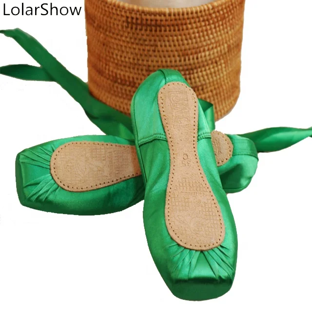 Portable Ballet Barre Shoes For Women Leather Ballet flats Shoes Wholesale Retail