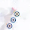 gold plated fashion jewelry elegant women micro pave cz disco evil eye ring