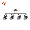 The latest matte black iron+wood material 60w modern lights ceiling lamp