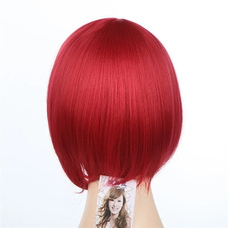 cheap short red wigs