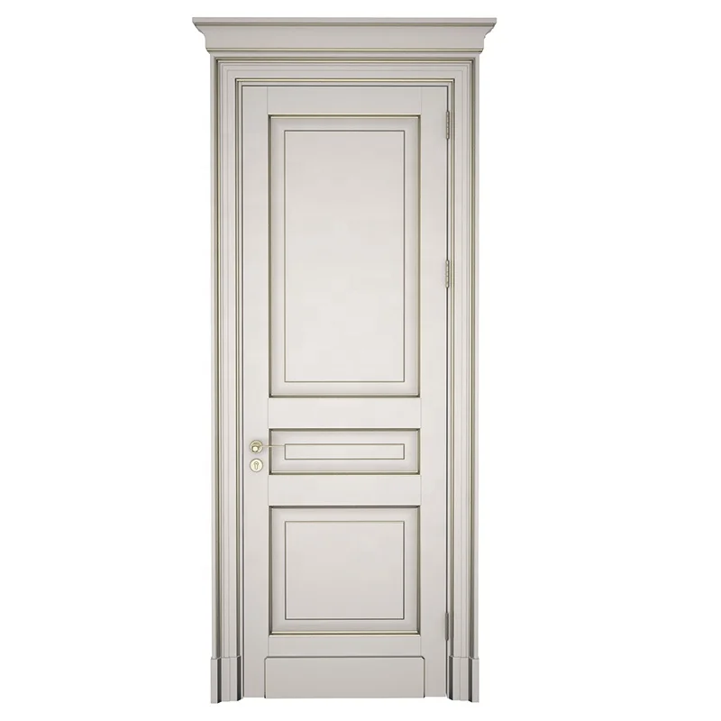 Деревянная дверь МДФ входа офиса деревянная с прокатанным PVC