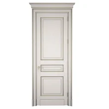 Деревянная дверь МДФ входа офиса деревянная с прокатанным PVC