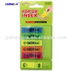 fancy pop-up colorful page index/ page marker, transparent index, index pad for shccl, office