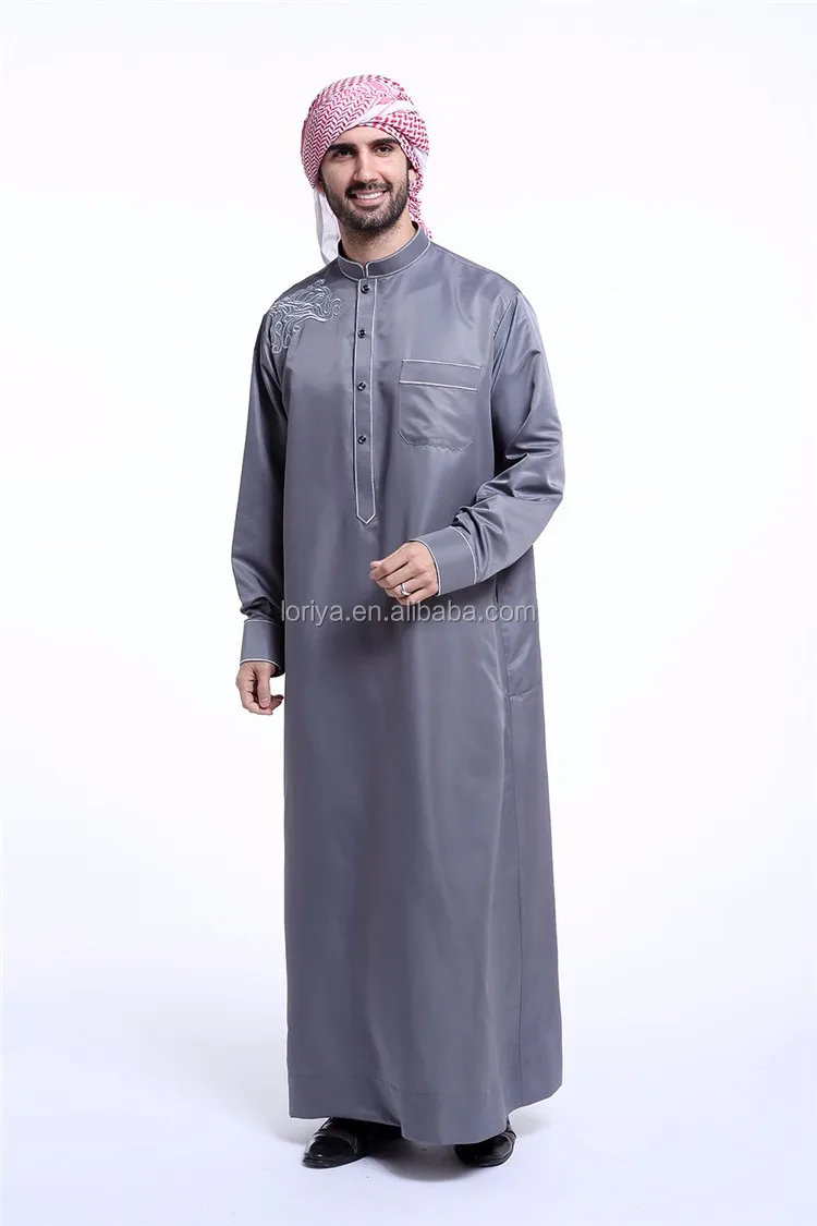 High Quality Mens Arabic Robe/thobe/jubah Cotton Middle 