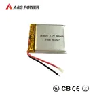 3.7v 500mah充電式薄型lipoバッテリー503034シングルセル、ul1640およびkc証明書付き