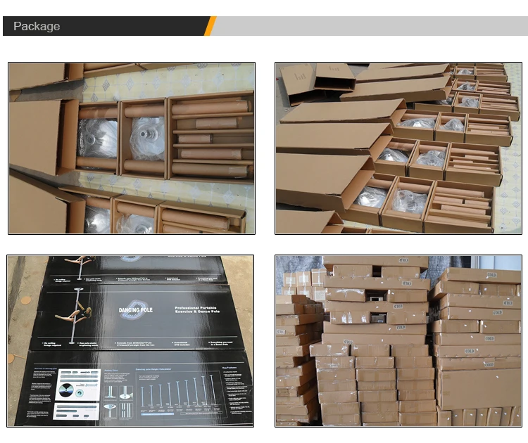 45mm Portable Adjustable Chrome Stripper Pole Dance Kit