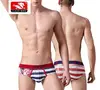 2019 factory OEM cotton men stripe panty bikini adult print underwear fashion teen boy briefs