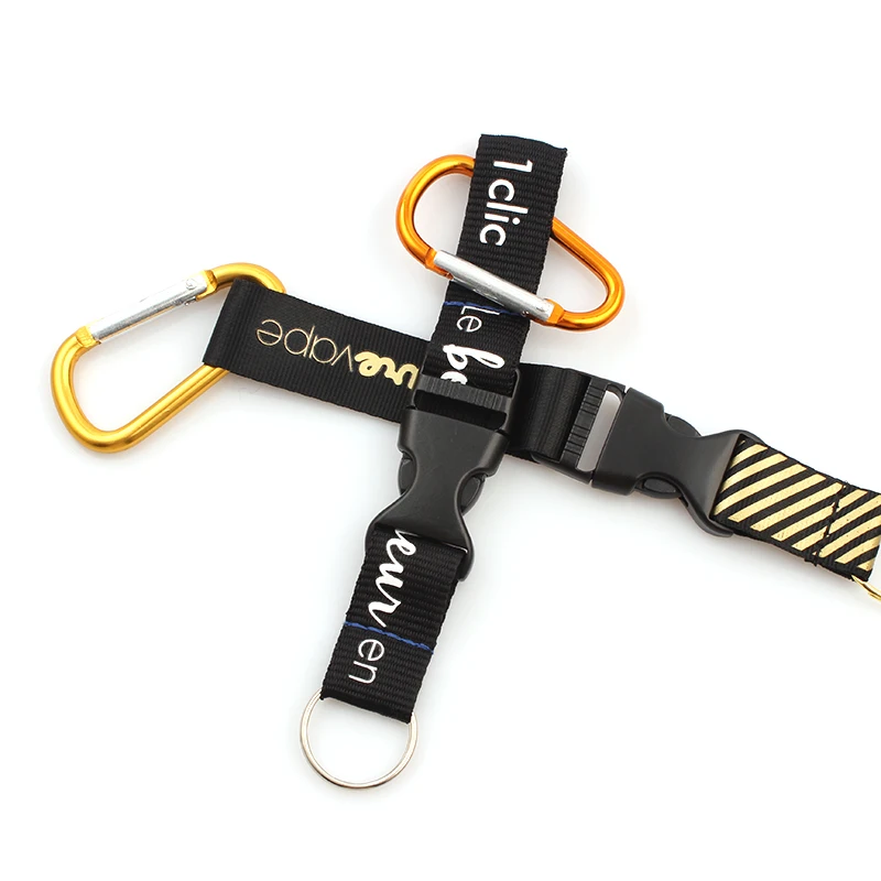 Custom Breakaway Small Keychain With Gold Carabiner Buy Custom Carabiner Lanyard,The Custom