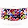 75 mm glitter mermaid fish scale printing grosgrain ribbon