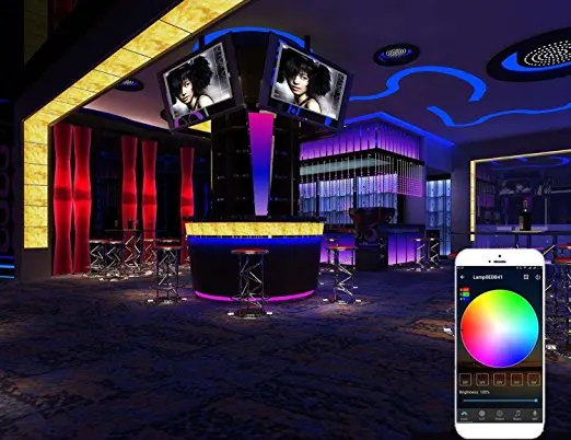 Android IOS  Samsung Smartphone wireless WIFI Remote color change led bluetooth mirror RGB Cheap luces led  tira light