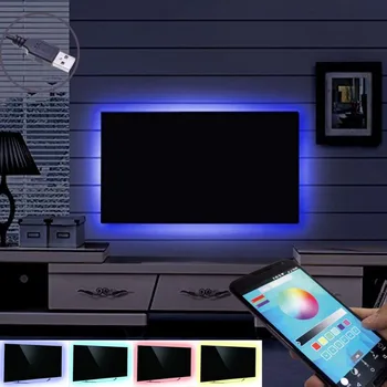 Bluetooth Controlled Tv Monitor Bias Lighting Backlight Kit Usb Bluetooth Controlled Tv Monitor Bias Lighting Backlight Kit Usb Ed Multi Color 5050 Led Mood Background