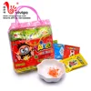 halal bag packing mix fruit flavors popping candy with tattoo toy candy