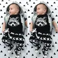 Baby Girls Boys Fox Cotton Tops T shirt Pants Leggings 2pcs Outfits Set Costume