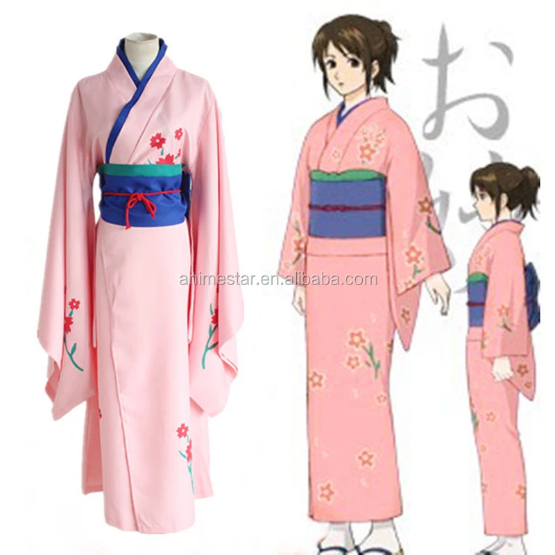 Anime Gintama Shimura Shinpachi Adult Kimono Cosplay Costume Outfits Fancy Dress