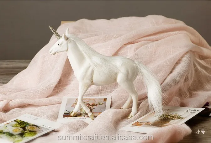 white unicorn figurine