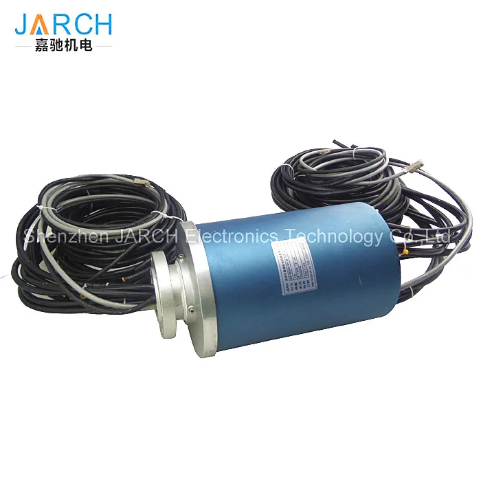 12A Signal big current flange mounted automation slip ring electrical connectors