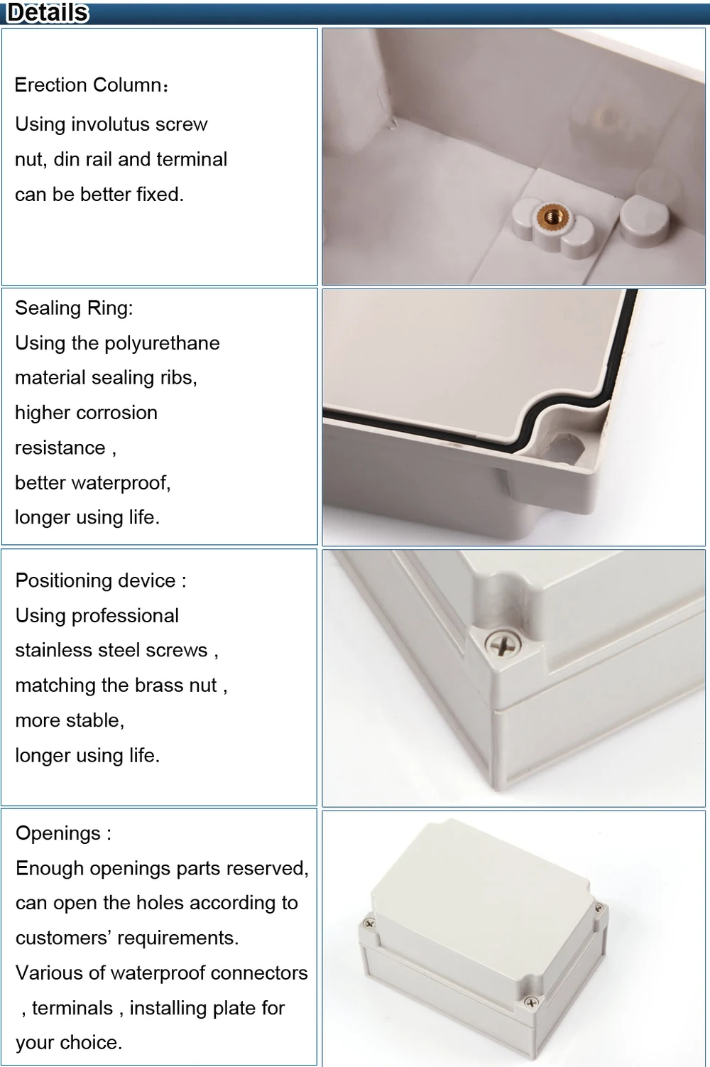 Saip/saipwell Waterproof Electrical Pvc Pull Box 125*175*100 Buy