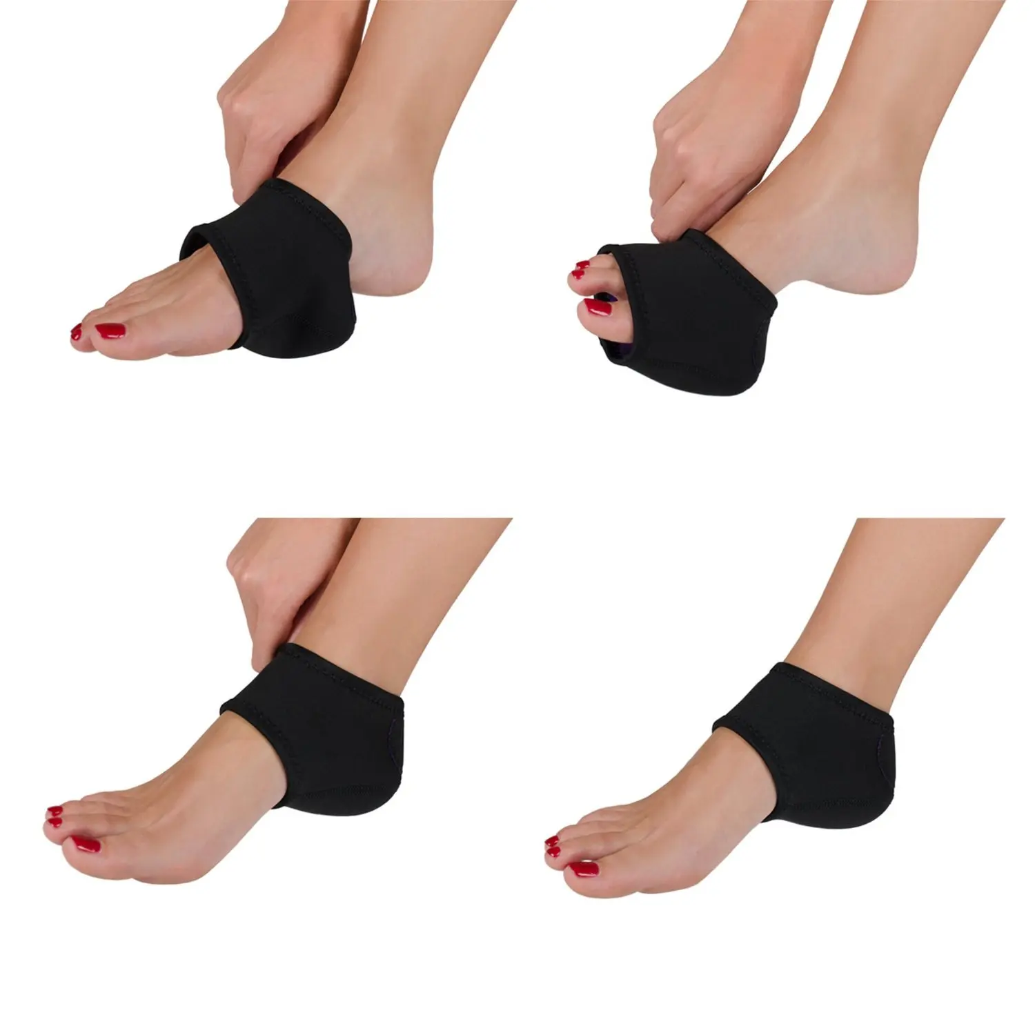 Zrwc35 Plantar Fasciitis Neoprene Gel Sleeve,Breathable Protective Heel