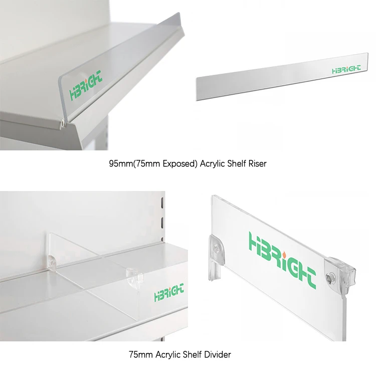 Gondola Universal Acrylic Front Fence Riser Acrylic Shelf Divider Buy