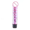 DG033/Best Selling Jelly Multi-Speeds TPE sex toys realistic pulsating vibrating dildo