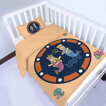 Under The Sea King And Queen Cute 3d Baby Crib Comforter Set