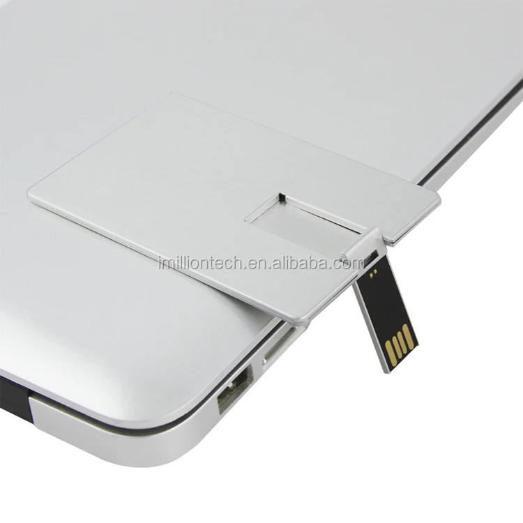 Wholesale Metal Credit Card Usb Square High Speed Promotional Gift with Laser engraving LOGO Memoria Flash Disk - ANKUX.COM