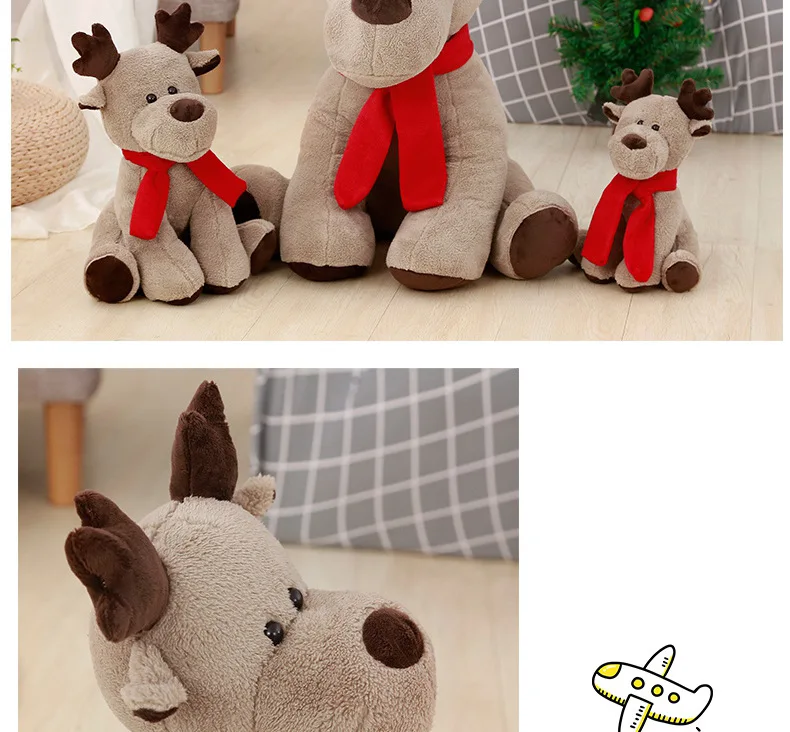 christmas plush moose