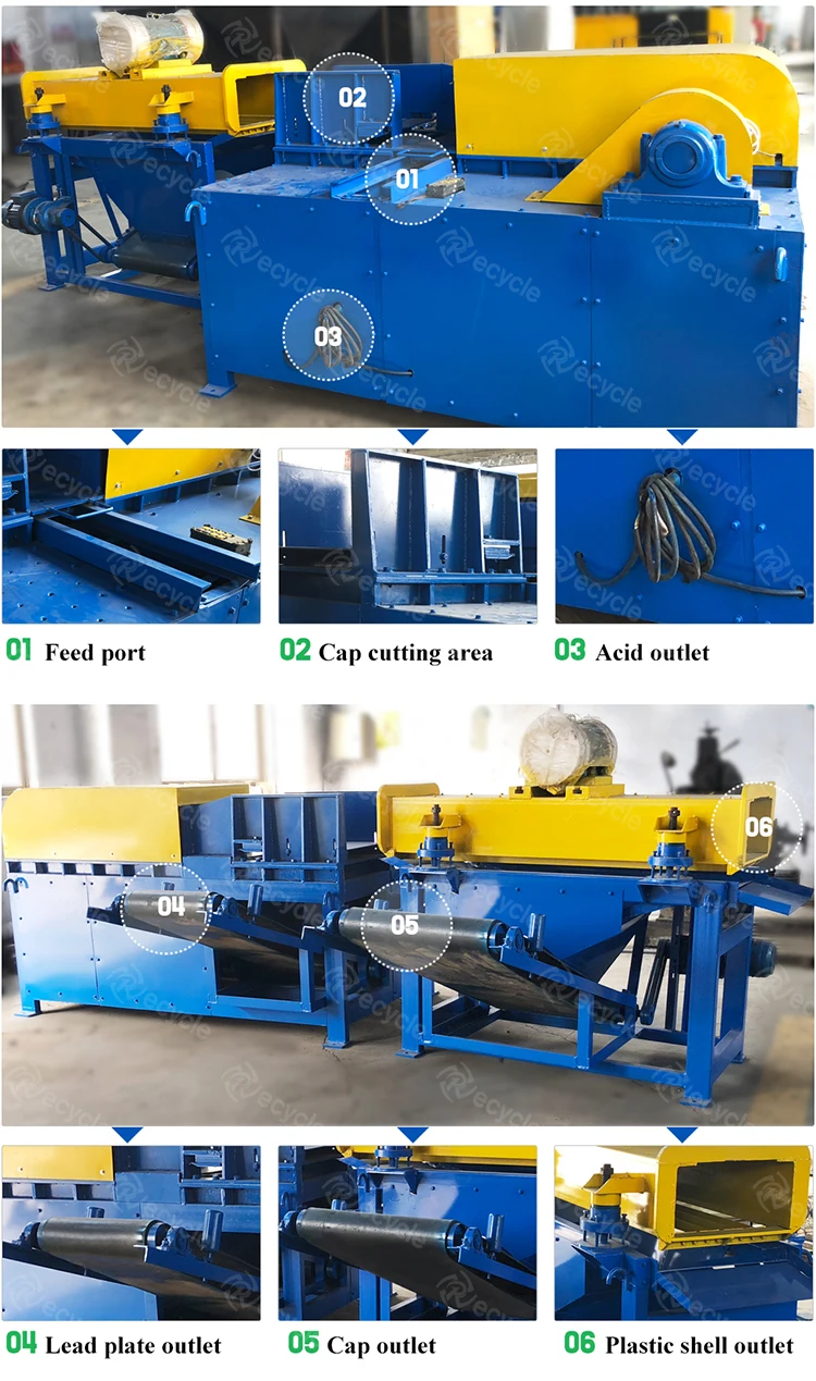 Used Lead Acid Battery Recycling Plant /recycling Machine In Low Price