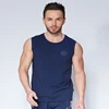 clothing sleeveless organic cotton t shirt custom men's advertizment cheap round neck classic basic blank t-shirt men