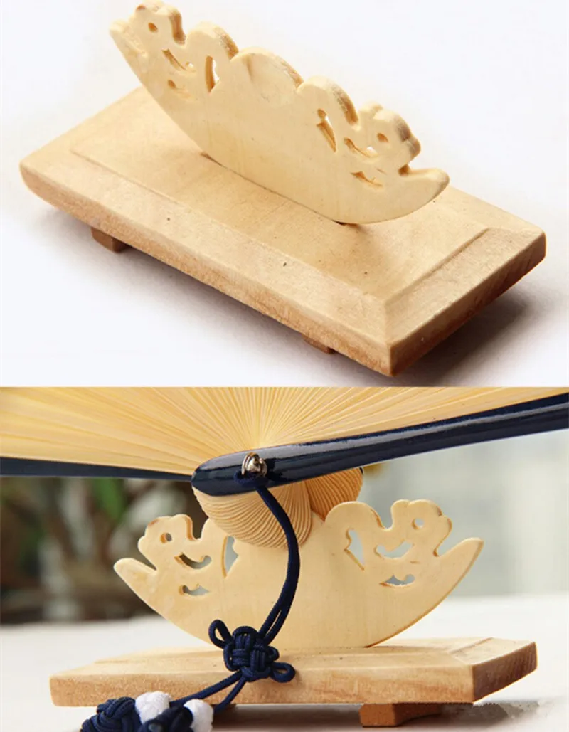 Vintage Craft Wood Stand Folding Hand Fan Holder Buy Hand Fan Holder