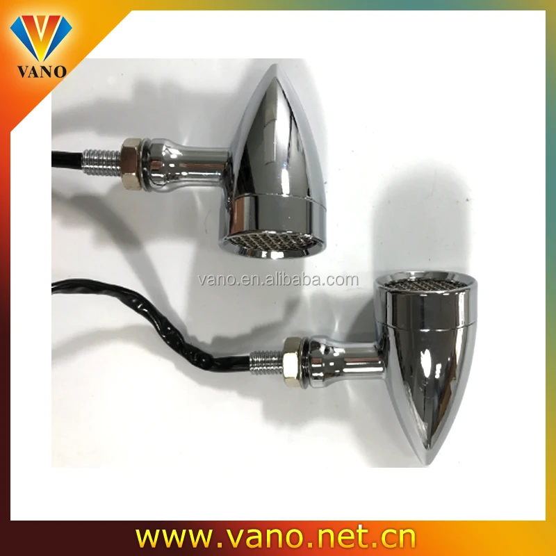 bullet light modified glossy motorcycle turn light harley turning lights