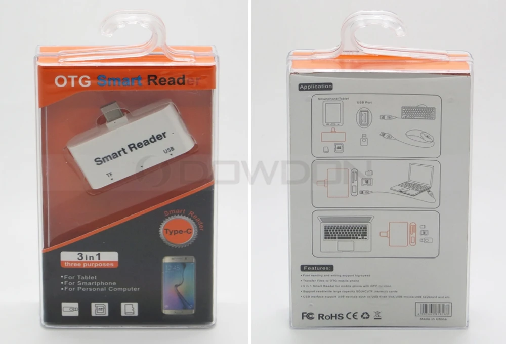 3 IN 1 Type-C OTG Smart Card Reader for SmartPhone Tablet PC - ANKUX.COM