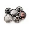 Custom Made Garment Engraved Logo Rivets Clothing Studs Metal Button For Shoes Boots Blazers Suit Coat Leather Jacket Handbag