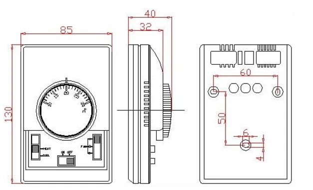 Комнатный термостат для системы напольного отопления (WST-1000)