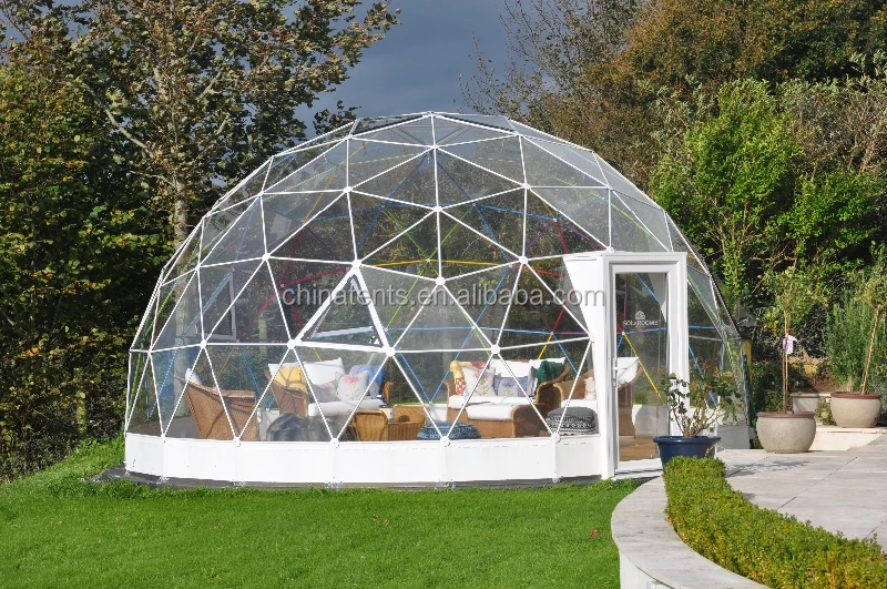 Extérieur Grand Effacer Igloo Tente En Pelouse Pour L'exposition/pvc